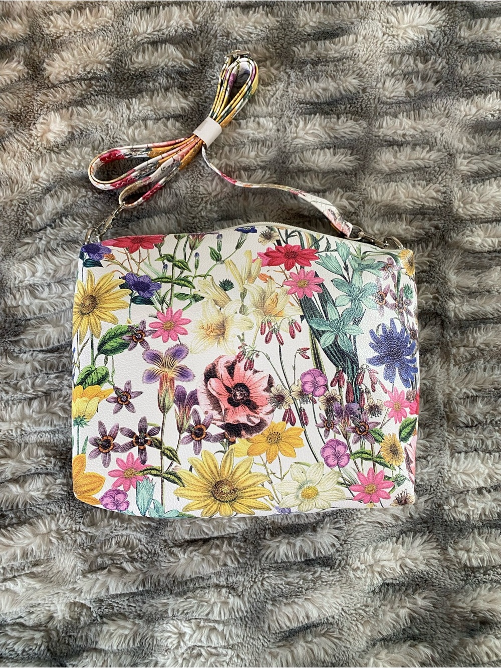 Floral Crossbody or Shoulder Bag in Multicolor by Carlos Santana